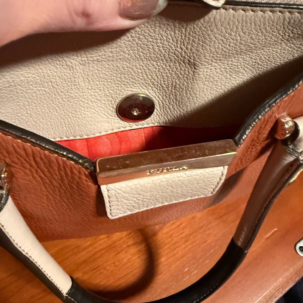 Furla Two-Tone Leather Satchel - Picture 6 of 14